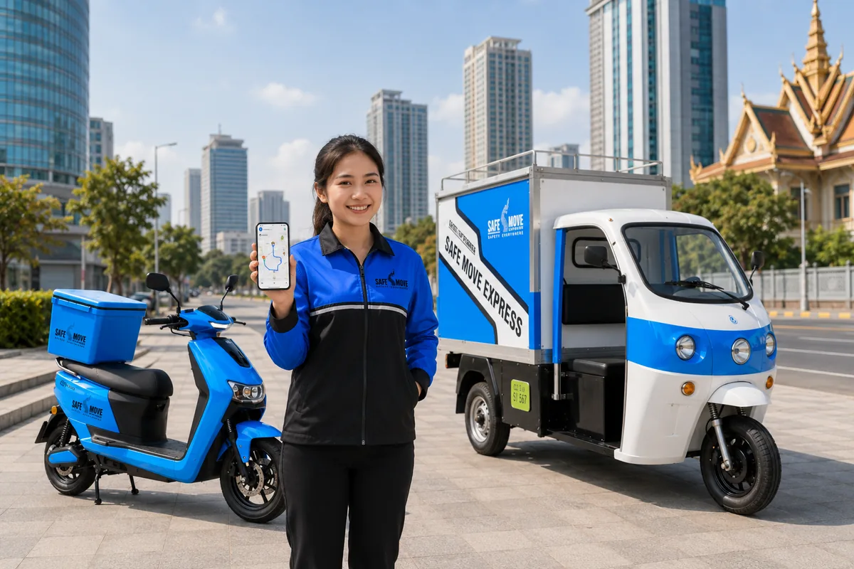 SAFEMOVE delivery and tracking service visual